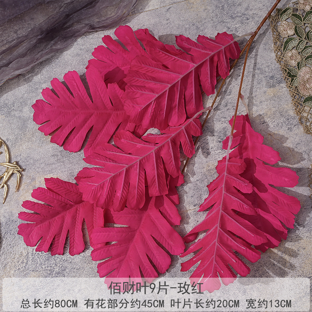 FS-Bai Cai Ye 9 pièces Rose Rouge