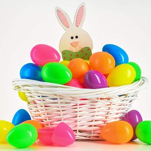 Easter Eggs Include Golden Egg for Filling Specific Treats Easter Theme Party Favor Plastic Eggs Hunt Basket Stuffers Filler