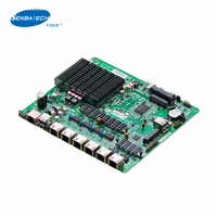 D19SL 6lan ports carte graphique carte mère wifi routeur carte pcb PS2 SIM Celeron J1900 DDR3L pare-feu/routeur carte mère