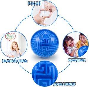3D Mê Cung Câu Đố Bóng Đồ Chơi Câu Đố Mê Cung Trò Chơi Brain Teaser Trọng Lực Bộ Nhớ Đồ Chơi Cho Trẻ Em Teen & Người Lớn, Bóng Câu Đố Mê Cung Quà Tặng - Product Image 2