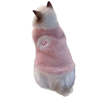 Vêtements d'hiver pour chat, pull en fourrure de lapin chaud anti-chute, pour chats, petits chiens et chatons - Tenue mignonne