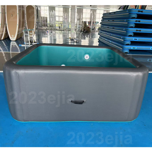 Piscine gonflable carrée sur mesure en drop stitch, portable et durable, avec pompe filtrante, pour adultes et enfants, idéale pour les jeux aquatiques. - Product Image 5