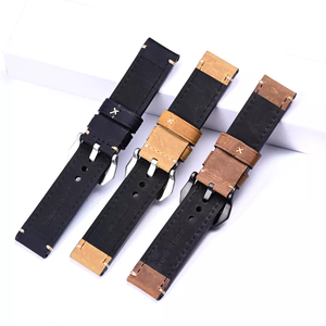 <span class=keywords><strong>Bracelet</strong></span> de <span class=keywords><strong>montre</strong></span> en cuir véritable JINKAIYUE Rough Crazy Horse pour 22 mm 26 mm PN111-6 - Product Image 3