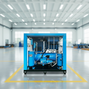 Compresor de Aire de Tornillo 4 en 1 <span class=keywords><strong>YTV</strong></span> de 15kW 20hp con Secador, Tanque, Filtro y Motor Refrigerado por Aire 380V para Industria Textil, Automotriz y Alimentaria - Product Image 1