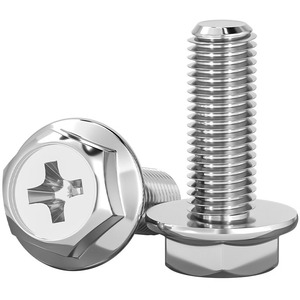 Tianzhuo Hardware Stainless Steel Hex Socket Flange Bolts M4 M5 M6 With Washers Anti Loosening <b>Fastener</b> Connection - Product Image 1