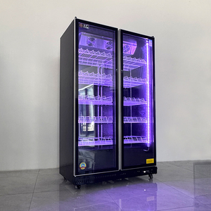 <span class=keywords><strong>Réfrigérateur</strong></span> commercial à double porte pour boissons, vitrine verticale à refroidissement par air pour supermarché, épicerie et cave à vin - Product Image 3