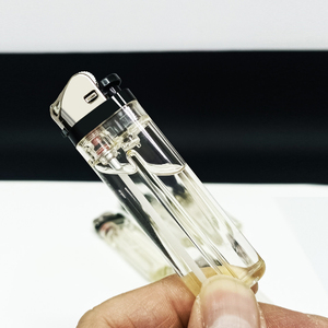 Encendedor de gas de plástico transparente desechable de alta calidad al por mayor, encendedor de rueda de pedernal duradero a precio económico - Product Image 6
