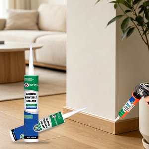 Mastic acrylique aqueux peignable à faible teneur en COV pour le remplissage des joints muraux intérieurs, le scellement des plinthes, des portes et des encadrements <span class=keywords><strong>de</strong></span> fenêtres - Product Image 4