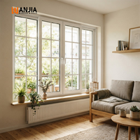 Fenêtre coulissante horizontale résidentielle WANJIA en acier inoxydable avec moustiquaire en PVC