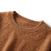 Pull-over en cachemire 100% pour femme, décontracté, respirant, à motif uni, manches longues, col rond, pour l'automne