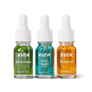 Mini Trio d'Huiles Visage Naturelles Apaisantes et Hydratantes Anti-inflammatoires à la Tanaisie Bleue, Macadamia et Rose Musquée - Product Image 4