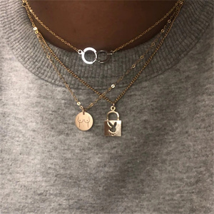 Collar con colgante de Concientización del cáncer de pecho y pecho, joyería de oro rosa chapado en oro, para madres amamantamiento, regalo feminista - Product Image 5