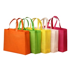 Quick Delivery Cheap Promotional Grocery Takeaway Pla Non Woven Tote Shopping Cloth Bags Ultrasonic Reusable Custom logo Print