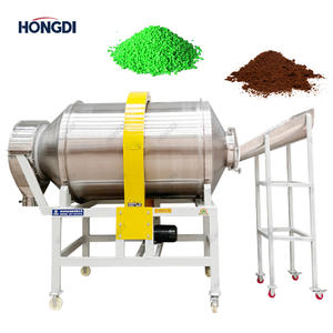 Mezclador de tambor de acero inoxidable (Accionamiento de anillo dentado) Polvo de especias/Curry y mezcla química, anillo amarillo 1080, precio de fábrica - Product Image 2