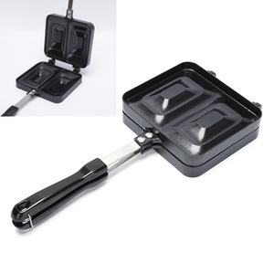 Double Sided <strong>Frying</strong> <strong>Pan</strong> Sandwich Maker Non-stick <strong>Grilled</strong> Sandwich and Panini Maker <strong>Pan</strong> with Handle Aluminum Flip <strong>Pan</strong> - Product Image 6
