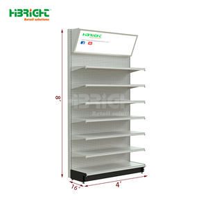Espositore Regolabile di Lusso in Acciaio Antiruggine Resistente, Scaffalature con Rivestimento in Polvere Epossidica per Supermercati e Negozi Scontati - Product Image 2