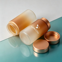 Bocaux en verre personnalisables 150ml 180ml 200ml 250ml avec couvercle CR pour compléments alimentaires, bonbons gélifiés, vitamines et poudres protéinées – Emballage fantaisie
