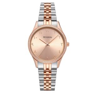 Reloj de Lujo para Mujer 2025, Cuarzo Analógico, Bisel con 3 Diamantes, Acero Inoxidable, Elegante Pulsera y Collar de Regalo, 32mm, Resistente al Agua - Product Image 4