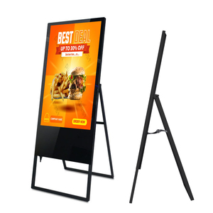 ป้ายดิจิทัลพับได้แบบพกพา จอ LCD แบบตั้งพื้น สำหรับ<span class=keywords><strong>โฆษณา</strong></span>ในร้านค้า โรงแรม ร้านอาหาร งานอีเว้นท์ และโฆษณาส่งเสริม<span class=keywords><strong>การ</strong></span>ขายในร่ม - Product Image 1