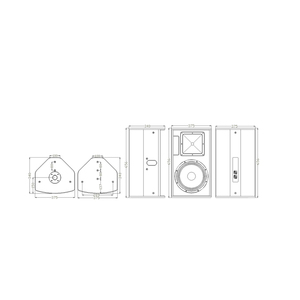 DEKEN-equipo profesional de sonido y Audio FLEX T12, altavoz pasivo profesional de <span class=keywords><strong>2</strong></span> vías de 12 pulgadas y 500W para música de fondo - Product Image 2