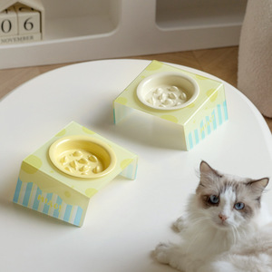 Gamelle en céramique surélevée pour animaux <span class=keywords><strong>de</strong></span> compagnie, gamelle anti-étouffement pour chats et petits chiens, vaisselle pour animaux - Product Image 3