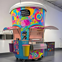 Multifunctionele Mobiele Foodtruck Koffie Cup Food Trailer Ijs Dessert Pizza Catering Kar Te Koop Ondersteuning Maatwerk