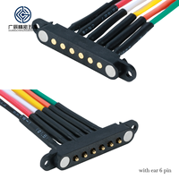 Connecteur de câble magnétique étanche à 6 broches à ressort, mâle et femelle, de haute qualité, pour dispositifs médicaux