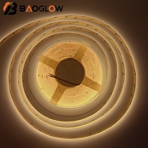 ไฟแถบ LED COB แบบตัดได้ 528LED ปรับความสว่างได้ แสงวอร์มไวท์ 12V 24V 14W/m แผงวงจร PCB 10 มม. 2700K 3000K 4000K 6000K 10 เมตร/ถุง - Product Image 4
