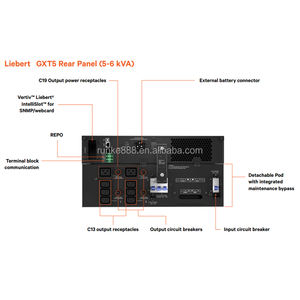 वर्टिव अप पावर सप्लाई Gxt 05k00s11050-मानक एकल इनपुट एकल आउटपुट रैक/टॉवर 5kva मानक मॉडल GXT5-5000IRT5UXLN - Product Image 5