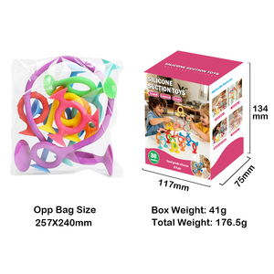 Juego de Mordedores de Silicona de Grado Alimenticio, Libres de BPA, con Ventosa Montessori y Juguete Sensorial para Masticar, Venta al Por Mayor - Product Image 5