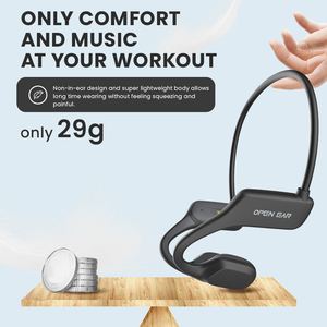 Auriculares Bluetooth X1 de Conducción Ósea, Diseño Abierto, para Ciclismo y Conducción, Elásticos 360 °    Auriculares Inalámbricos Resistentes al Agua Bend IPX5 - Product Image 3