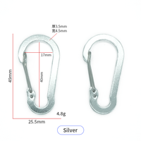 Clips de mousqueton en alliage d'aluminium de luxe multi-usages, crochets pour porte-clés, accessoires pour la maison, le camping-car, le camping, la pêche, les voyages, les sacs suspendus