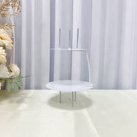 Nouveau Design Séparateur de Gâteaux Rond en Métal Doré, Présentoir à Desserts pour Mariages et Événements