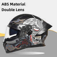 Casque intégral le plus vendu en ABS avec lentille intérieure réglable, double visière, confort et protection pour la tête – Vente en gros usine