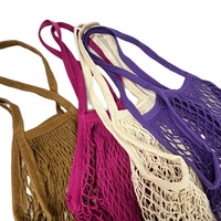 Sac en filet réutilisable zéro déchet de bonne qualité à la mode sacs de production sac à provisions en coton en maille écologique
