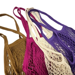 Moda di buona qualità zero rifiuti riutilizzabili Net Bag produrre sacchetti Eco Friendly <span class=keywords><strong>in</strong></span> maglia di cotone Shopping Bag - Product Image 2