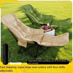 Silla Reclinable Plegable para Exteriores Estilo <span class=keywords><strong>Luna</strong></span>, Cuatro Posiciones, Oxford 600D con Bolsillo Lateral, para Camping, Playa y Picnic, en Oferta - Product Image 2