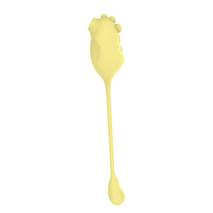 Jiuxi's new rechargeable silicone suction <b>vibrating</b> egg for adults, female sex toys, and more. - Product Image 3