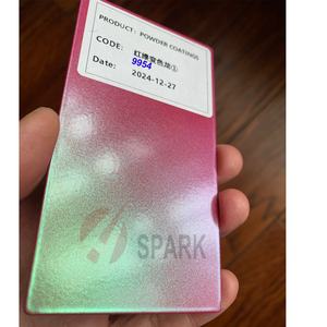 Peinture en poudre effet miroir Chameleon Blanc Rose A9001SG-A Bleu Lac Gris pour jantes de roues, peinture nano en poudre adhésive - Product Image 3