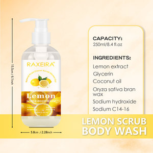Detergente Liquido per il Corpo <span class=keywords><strong>al</strong></span> <span class=keywords><strong>Limone</strong></span> 250ml, Esfoliante Naturale Idratante e Purificante, Etichetta Privata all'Ingrosso - Product Image 6