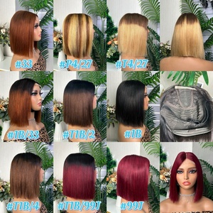 ราคาขายส่ง ขายดี วิกผมบ๊อบ 2*6 ซุปเปอร์ดับเบิ้ลดรอน ผมแท้ 100% - Product Image 2
