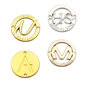 Etiquetas de Metal <span class=keywords><strong>con</strong></span> Logotipo Personalizado Grabado <span class=keywords><strong>con</strong></span> Nombre de Marca, Diseño Nuevo, para Ropa, Prendas y Camisas - Product Image 3