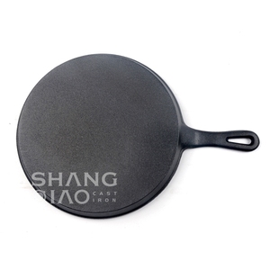Factory Whole <strong>Sale</strong> Cookware Pre-Seasoned Cast Iron Skillet, Shallow Flat Bottom Chef <strong>Pan</strong>, Pizza Crepe Tortilla Tawa <strong>Pan</strong>, - Product Image 2