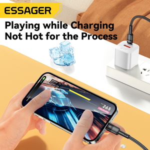 ESSAGER ES-X18 3Ft 6Ft Tressé PD <span class=keywords><strong>29W</strong></span> Usb Type C Données de Téléphone Portable Charge Rapide Cordon Câble pour Iphone - Product Image 6