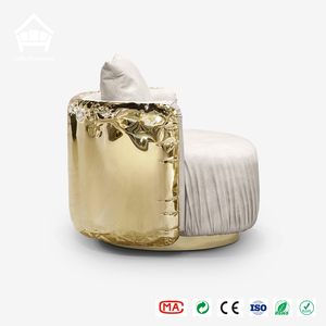 Canapé et <span class=keywords><strong>fauteuil</strong></span> sur mesure au design artistique moderne, <span class=keywords><strong>fauteuil</strong></span> en laiton doré pour projets hôteliers et villas de luxe, solution tout-en-un - Product Image 3