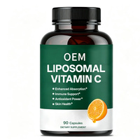 Capsules de Vitamine C Liposomale 90 unités Complément Alimentaire Formule de Soutien Immunitaire