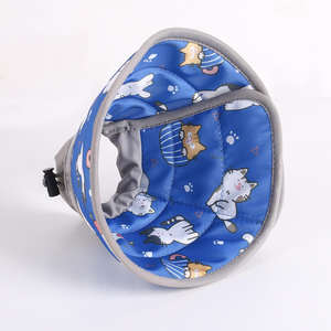 Ayarlanabilir yumuşak Elizabethan yaka köpek Anti-Bite kurtarma için klasik tarzı plastik köpek kedi koni ile kürk baskı ameliyattan sonra - Product Image 6