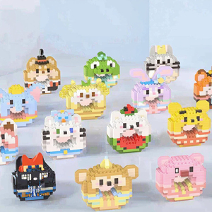Mini ABS Plastic Educational DIY Model Toy Building <strong>Blocks</strong> Damo Egg Cartoon Anime Kulomi Cinnamon Dog Puzzle Assembly 40-Piece - Product Image 3