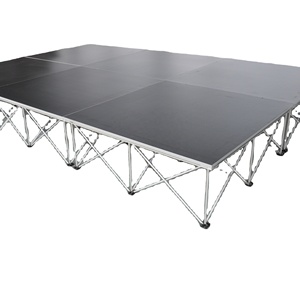 Nonslip Bề mặt nhôm di động bằng gỗ nền tảng sân khấu với trống sân khấu risers - Product Image 1