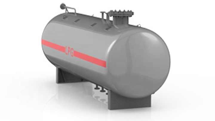 Ton 1300 Gallon Small Size LPG Propane Gas Storage Tank - Main Image